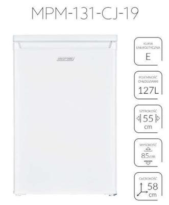 Vrijstaande koelkast MPM-131-CJ-19 127 l, wit