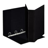 Presentatieringband Esselte panorama A4 4-rings D-mechaniek 30mm PP zwart | 10 stuks - thumbnail