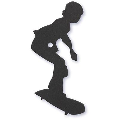 Creativ Company Label, skater, afm 56x67 mm, zwart, 10 stuk/ 1 doos