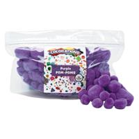 Colorations - pom poms paars, 100st. - thumbnail