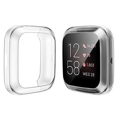 Fitbit Versa 2 Soft TPU case (volledig beschermd) - Transparant