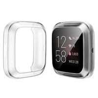 Fitbit Versa 2 Soft TPU case (volledig beschermd) - Transparant - thumbnail