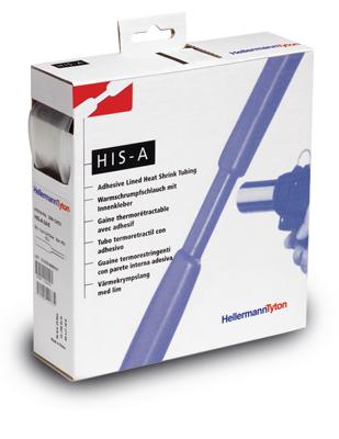 Krimpkous met lijm voor 3 lijns 230 Volt ledstrip