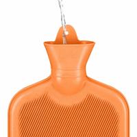 Relaxdays warmwater kruik oranje 2 l | 6 stuks - thumbnail