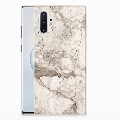 Samsung Galaxy Note 10 Plus | TPU | Siliconen hoesje | Marmer Beige