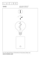 Lucide VIVO - Oplaadbare Tafellamp - Accu/Batterij - Ø 8 cm - LED Dimb. - E27 - 1x1W 2700K - Chroom - thumbnail