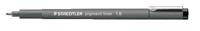Fineliner staedtler pigment 308 1.0mm zwart | 10 stuks - thumbnail