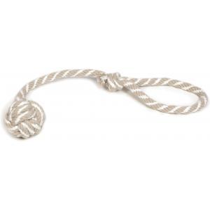 Slingerkoord met bal hondenspeeltje grijs/beige 50 cm Slingerkoord met bal hondenspeeltje grijs/beige 50 cm