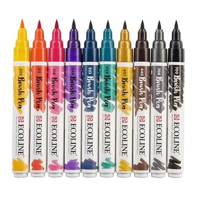 Royal Talens Ecoline Set van 10 Brush Pens - Donker