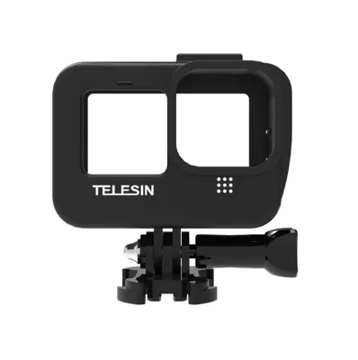 Telesin vlog cage kunststof voor GoPro Hero 9/10/11/12/13 met cold shoe mount