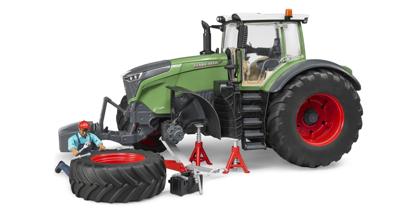 bruder Fendt 1050 Vario incl. monteur en werkplaatsapparatuur modelvoertuig