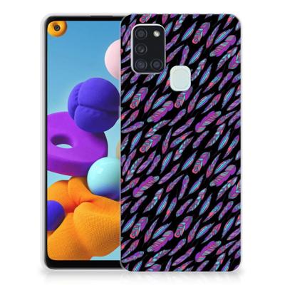 Samsung Galaxy A21s TPU bumper Feathers Color Samsung Galaxy A21s TPU bumper Feathers Color