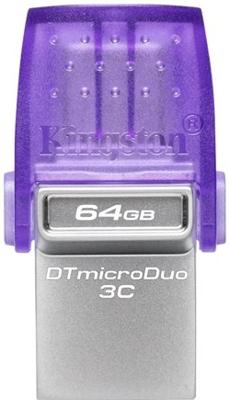 Kingston Technology DataTraveler 64GB microDuo 3C 200 MB/s dubbele USB-A + USB-C