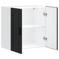 Keukenwandkast Porto bewerkt hout zwart - thumbnail