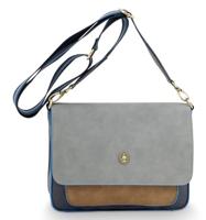 Pip Studio Fenna Schoudertas Klein Uni Blauw - thumbnail