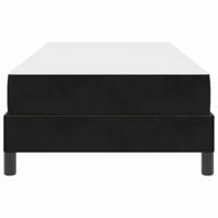 Boxspringbed met matras met matras Zwart 100 x 200 cm Fluweel - thumbnail