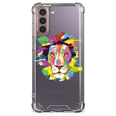 Samsung Galaxy S21 Plus Stevig | Bumper Hoesje | Lion Color Samsung Galaxy S21 Plus Stevig | Bumper Hoesje | Lion Color