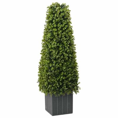 VidaXL Eucalyptus gras toren groen 27 x 27 x 90 cm kunststof
