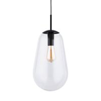 Lyora Ø 22cm hanglampPear Medium zwart met helder glas - 7798 - thumbnail