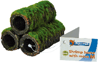 Superfish Shrimp Home M met Mos - Medium Keramische Garnalenschuilplaats - thumbnail