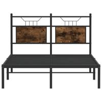 Bedframe zonder matras hout gerookt eikenkleurig 120x190 cm - thumbnail