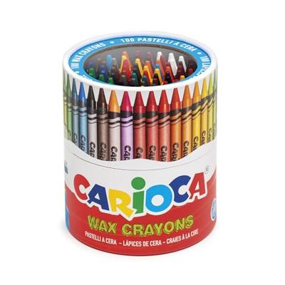 Waskrijt carioca maxi pot 100 stuks assorti