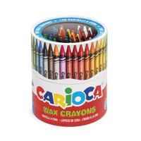 Carioca waskrijt Wax, plastic pot met 100 stuks in geassorteerde kleuren - thumbnail