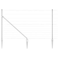 Weidehekwerk Zilver 25 x 1.4 m Gegalvaniseerd staal - thumbnail