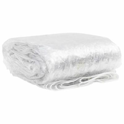 VidaXL Doorzichtig zeildoek met zeilringen 5x12 m pvc