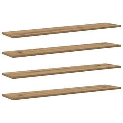 Boekenplank Bord 4 pcs Bruin 100 x 40 x 1.5cm Spaanplaat