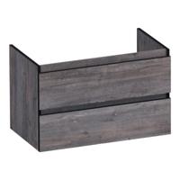 Brauer Joy Edge Onderkast 80 cm - met 2 Softclose Lades Greeploos en 1 Sifon Uitsparing - Driftwood - thumbnail
