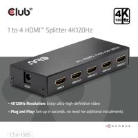 CLUB3D 1 to 4 HDMITM Splitter 4K120Hz - thumbnail