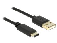 Delock 83327 USB-kabel USB 2.0 USB-A stekker, USB-C stekker 2.00 m Zwart - thumbnail