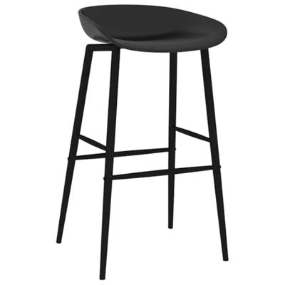 Barstoelen 2 st zwart Barstoelen 2 st zwart