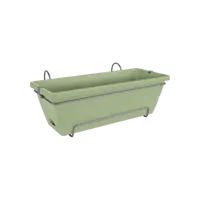 Elho Barcelona Balconier Allin1 50 - Groen - L 50 x B 28 x H 19 cm - Buitenbalkon - 100% gerecycled - thumbnail