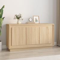 Dressoir 102x35x55 cm bewerkt hout sonoma eikenkleurig - thumbnail