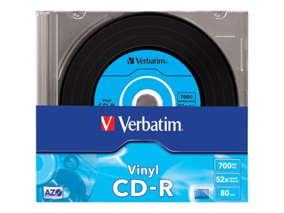 Verbatim CD-R 700 MB Vinyl blanco cd's