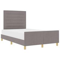 Bedframe met hoofdeinde Taupe 160 x 200 cm Stof - thumbnail