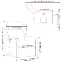 Massagestoel elektrisch verstelbaar stof donkergrijs - thumbnail