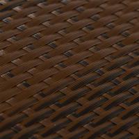 Balkonschermen 10 st 255x19 cm poly rattan bruin en zwart - thumbnail