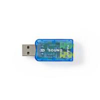 Nedis USCR10051BU Geluidskaart 3d-sound 5.1 Usb 2.0 Dubbele 3,5 Mm Connector - thumbnail
