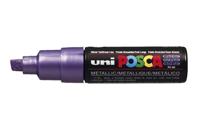 Paintmarker Uni POSCA PC8K breed schuin metallic paars - thumbnail