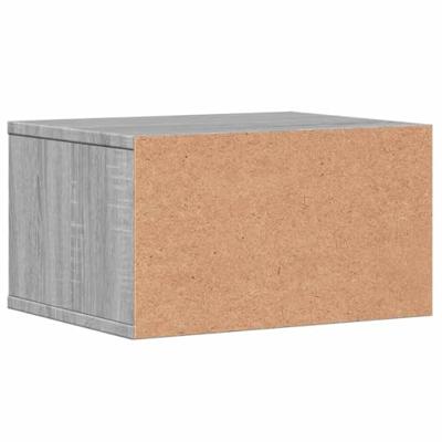 VidaXL Printerkastje 40x32x22,5 cm bewerkt hout grijs sonoma eiken VidaXL Printerkastje 40x32x22,5 cm bewerkt hout grijs sonoma eiken