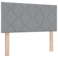 Boxspringbed met Matras - Lichtgrijs - 100 x 200 cm - Stof - thumbnail