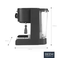 BEEM 03270 Espressomachine met filterhouder Zwart (mat) 1470 W Warmhoudfunctie, Met melkopschuimer - thumbnail