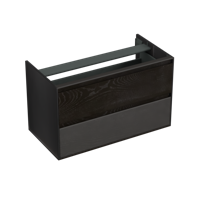 Onderkast Forzalaqua Reno 100x51x60 cm 2 Lades Softclose Eiken Black Oiled Forzalaqua - thumbnail