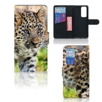 OPPO Find X3 Neo 5G | Telefoonhoesje | Met pasjeshouder | Baby Luipaard - thumbnail