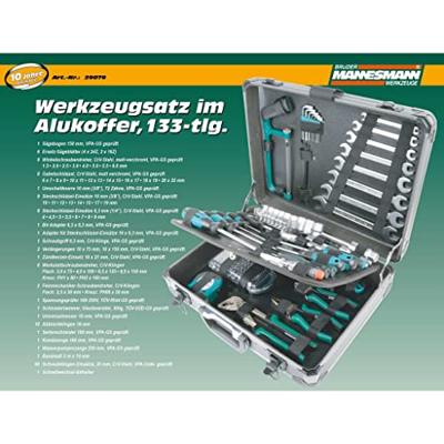 Brüder Mannesmann Gereedschapkoffer 133 dlg - 29079
