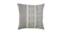 Katoenen Sierkussen Big Knit Grijs-Wit (40 x 40 cm) - thumbnail