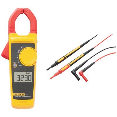 Fluke FLK-323/TL175 Stroomtang, Multimeter Digitaal CAT III 600 V, CAT IV 300 V Weergave (counts): 4000 Fluke FLK-323/TL175 Stroomtang, Multimeter Digitaal CAT III 600 V, CAT IV 300 V Weergave (counts): 4000